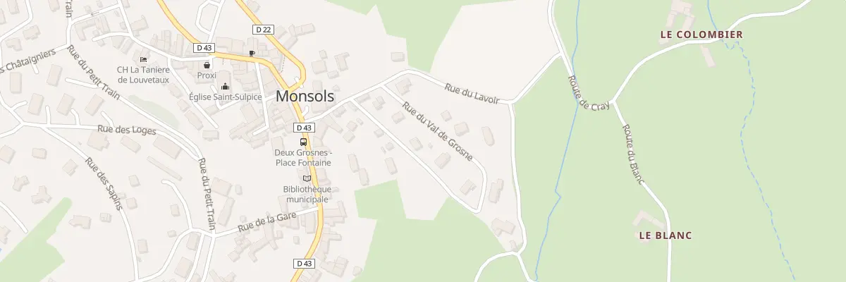 Plan du 101 Rue du Val de Grosne à Deux-Grosnes