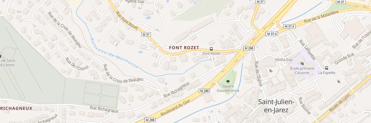 Plan du 5 Rue font rozet à Saint-Chamond