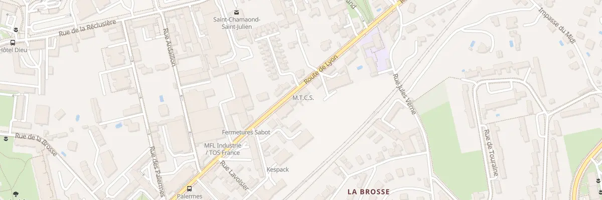 Plan du 7 Rte de Lyon à Saint-Chamond