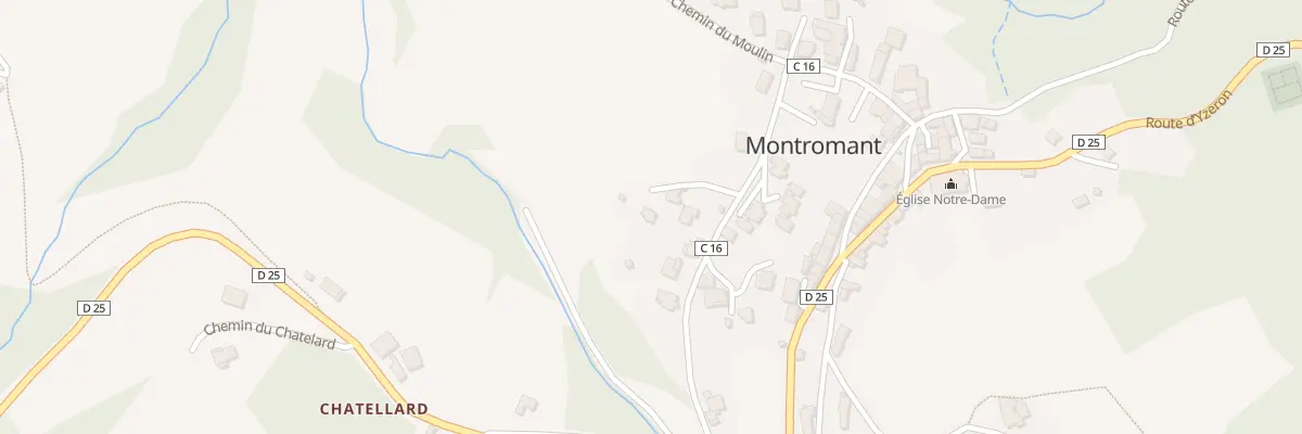 Plan du 5246 La Cote à Montromant
