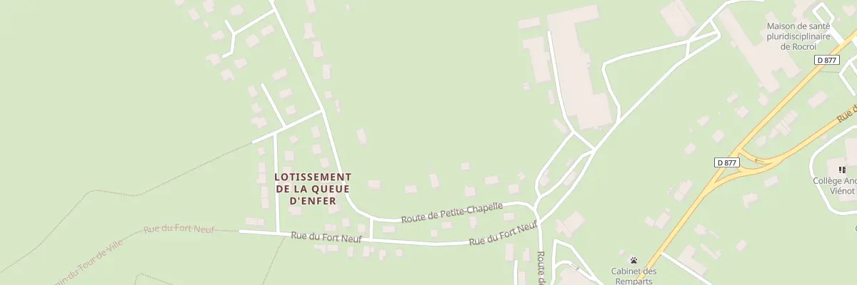 Plan du 19 Rte de Petite Chapelle à Rocroi
