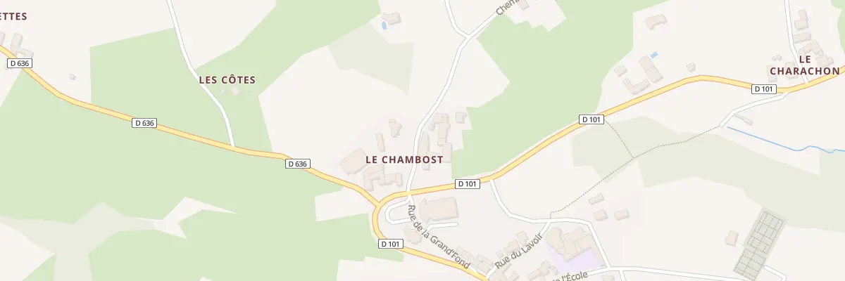 Plan du 2 Le Chambost à Brussieu