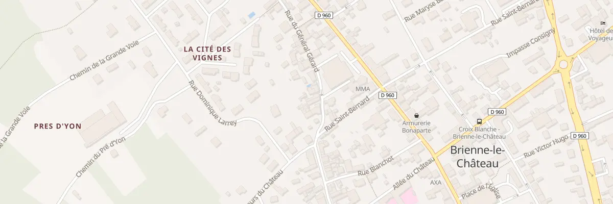 Plan du 6 Rue du Général Gérard à Brienne-le-Château