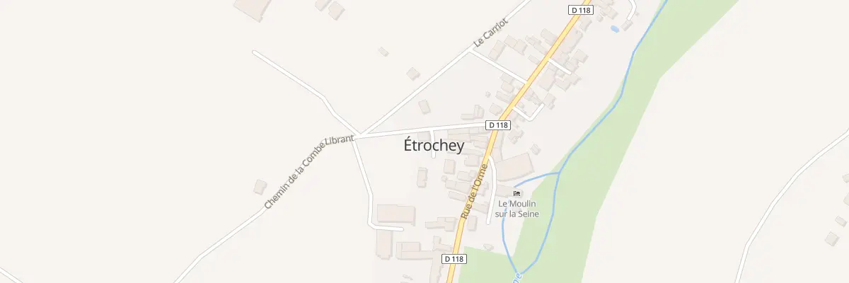 Plan du 7 Rue de la Mairie à Étrochey