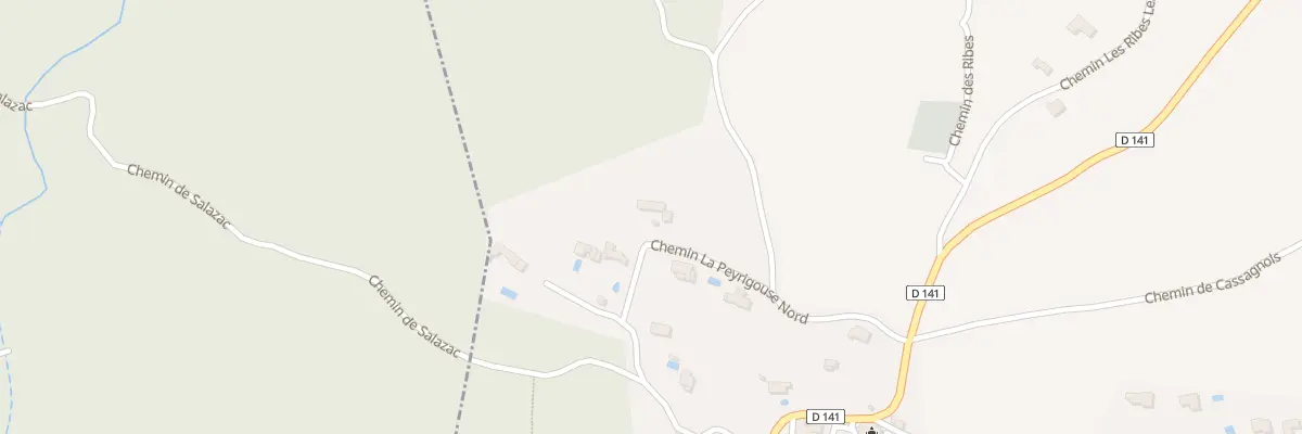Plan du 5032 La Peyrigouse Sud à Salazac
