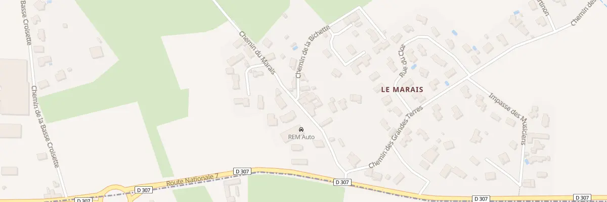 Plan du 5130 Marais à Vindry-sur-Turdine