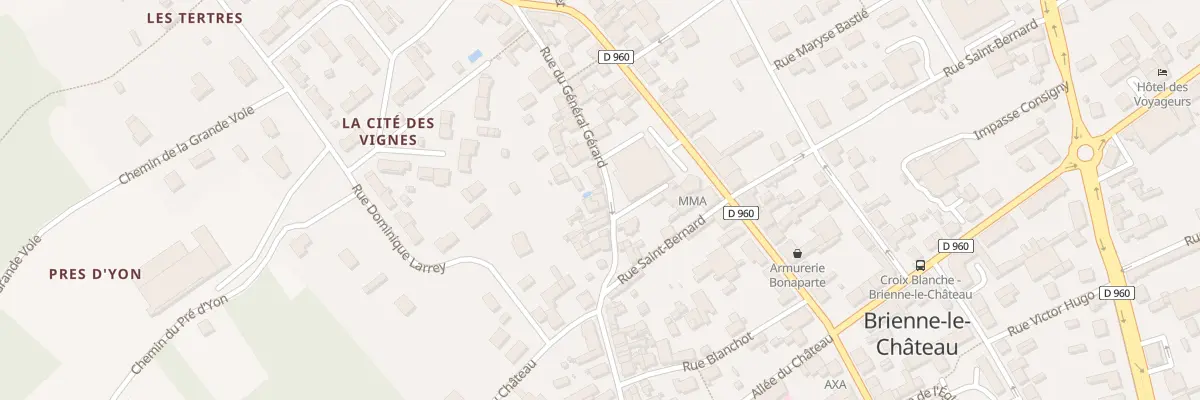 Plan du 8 Rue du Général Gérard à Brienne-le-Château