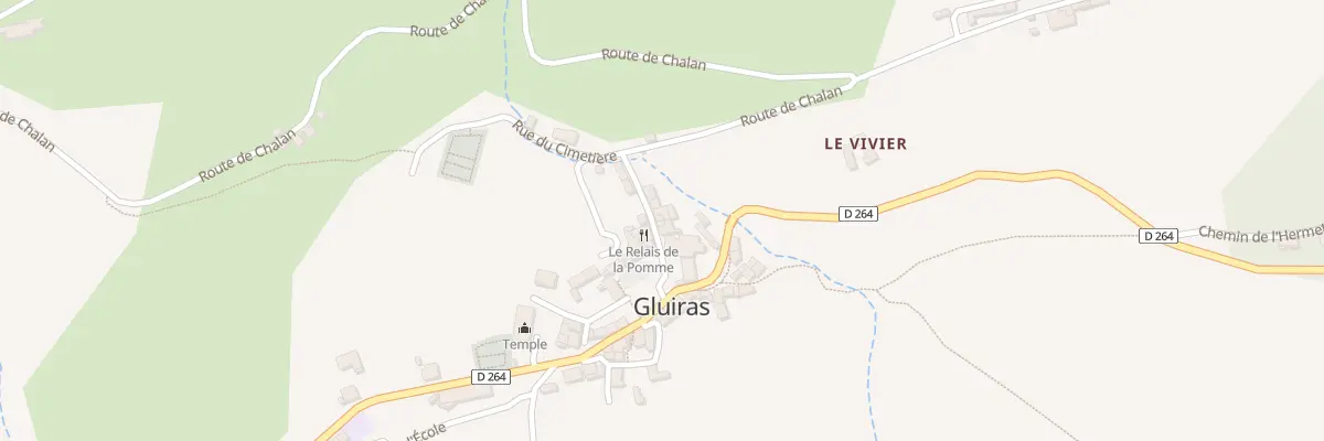 Plan du 5270 Le Village de Gluiras à Gluiras