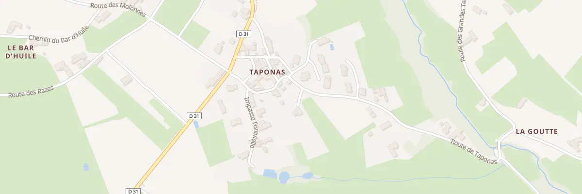 Plan du 108 Rte de Taponas à Saint-Vérand