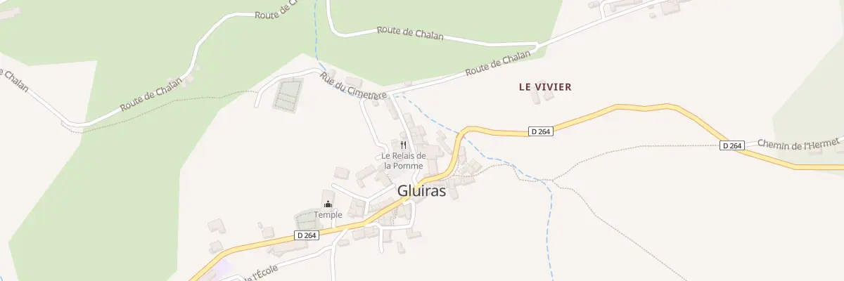Plan du 5277 Le Village de Gluiras à Gluiras