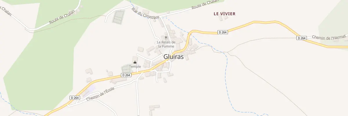 Plan du 5291 Le Village de Gluiras à Gluiras