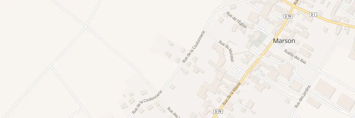 Plan du 32 Rue de la Coulonnerie à Marson