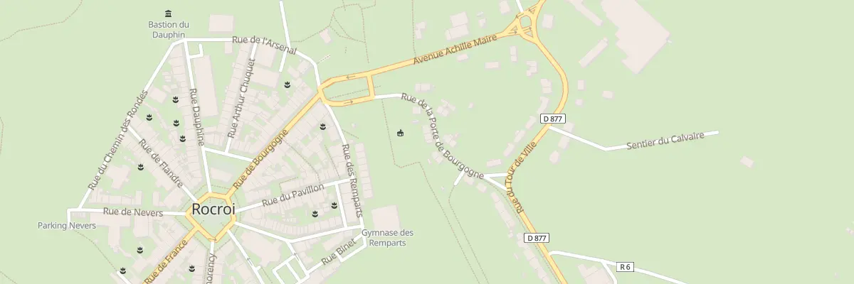 Plan du 10 Rue de la Porte de Bourgogne à Rocroi
