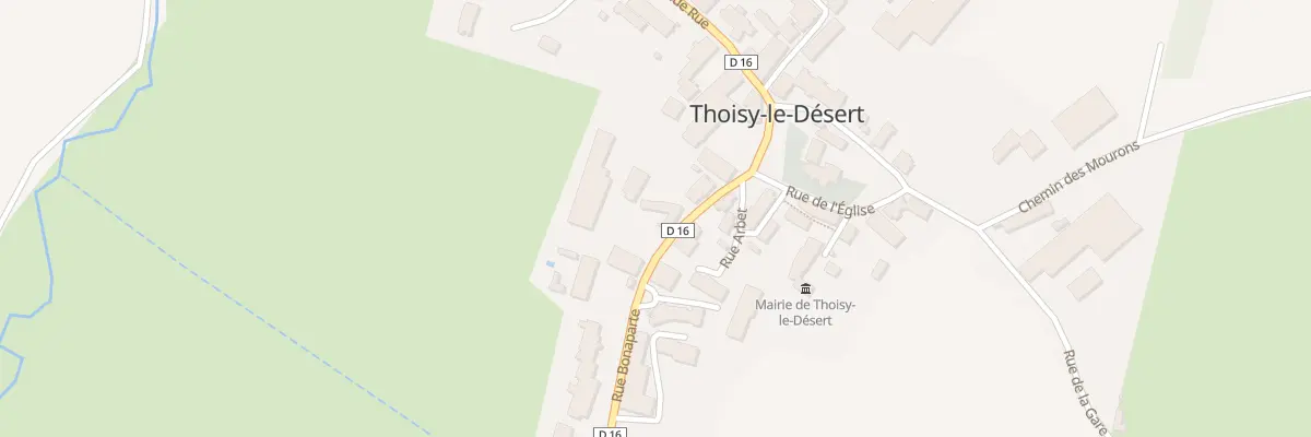 Plan du 12 Rue Bonaparte à Thoisy-le-Désert