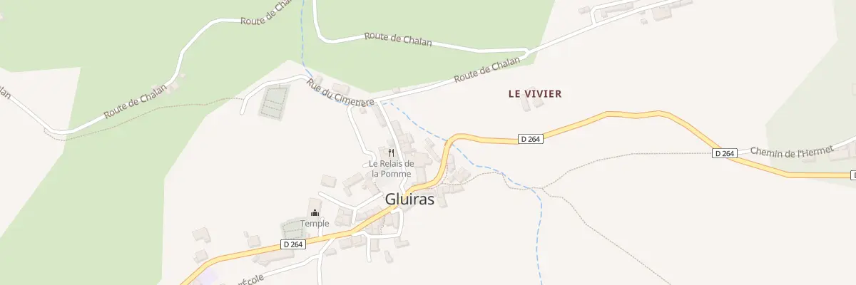 Plan du 5278 Le Village de Gluiras à Gluiras