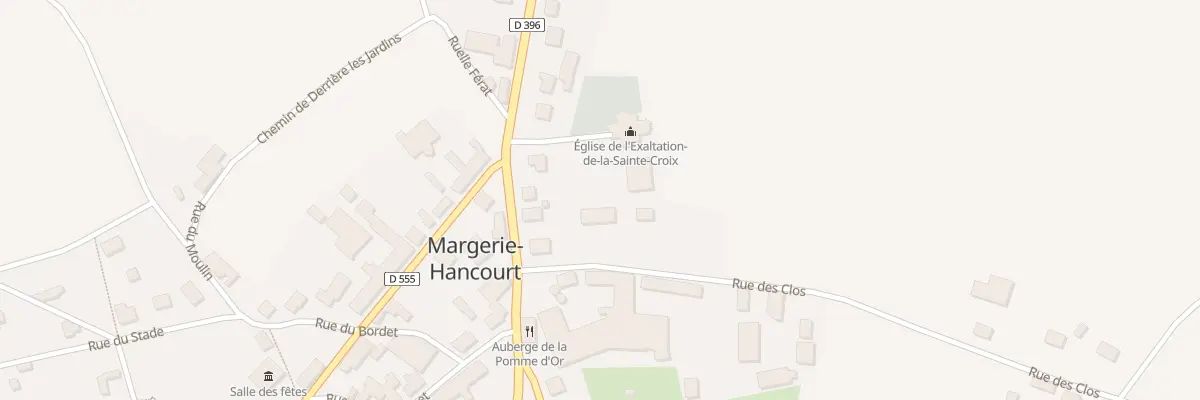 Plan du 1 Rue des Clos à Margerie-Hancourt
