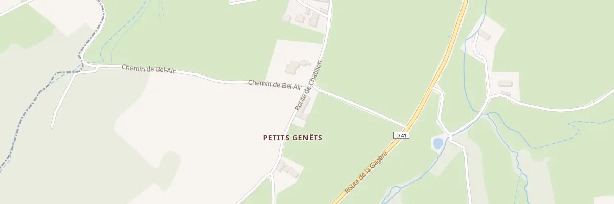 Plan du 1789 Rte de Chatillon à Buffières