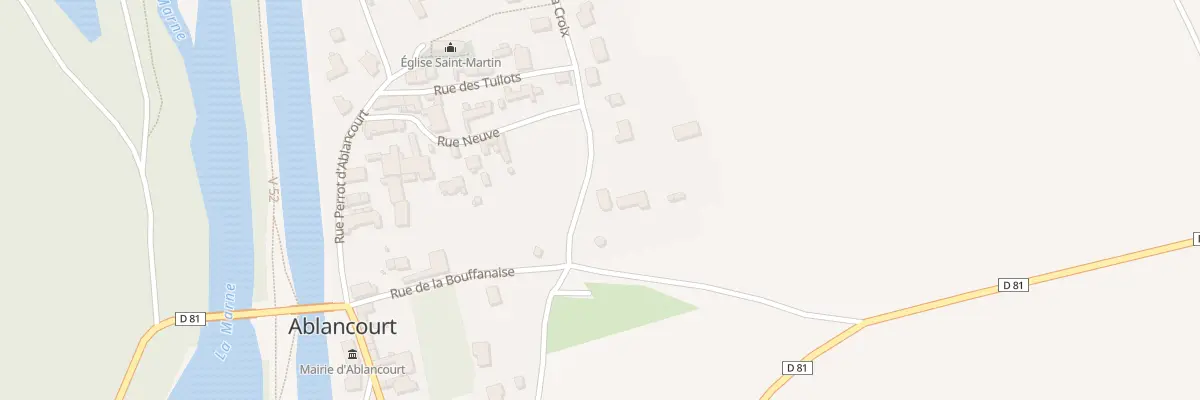 Plan du 16 Rue de la Croix à Ablancourt