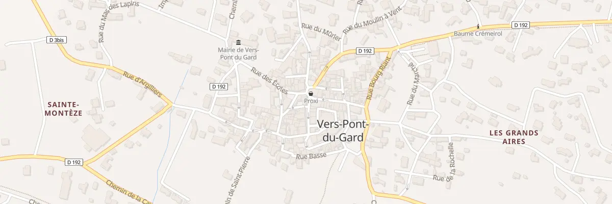 Plan du 5072 Rue Grand du Bourg à Vers-Pont-du-Gard
