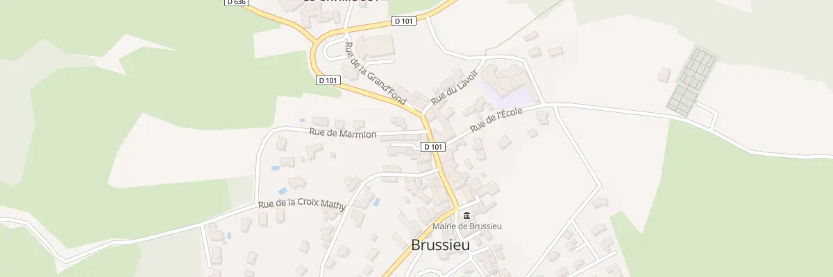 Plan du 1 Rue de Marmion à Brussieu
