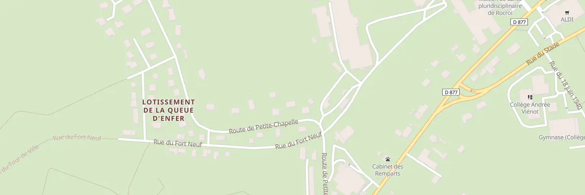Plan du 15 Rte de Petite Chapelle à Rocroi
