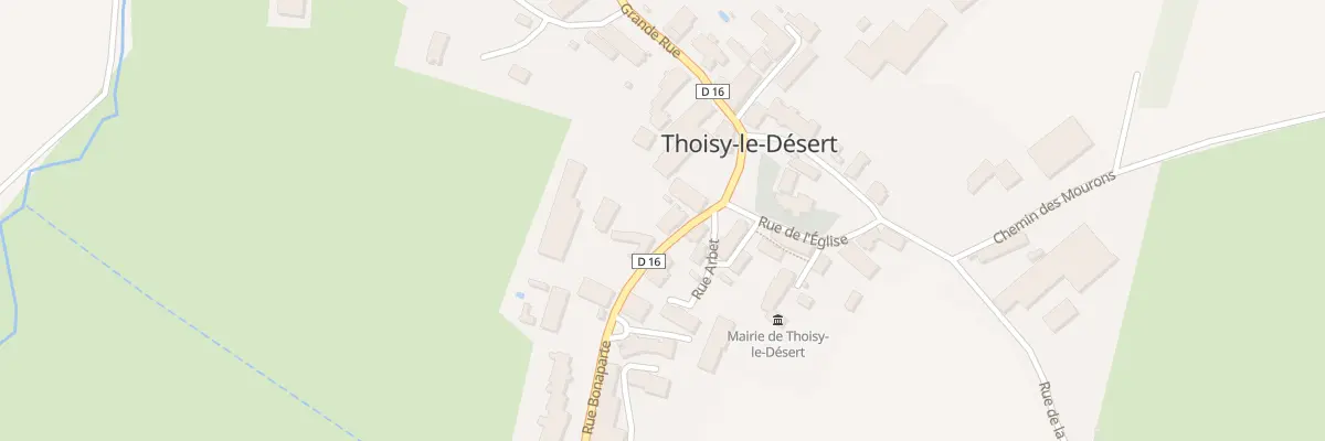 Plan du 8 Rue Bonaparte à Thoisy-le-Désert