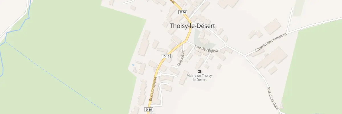 Plan du 3 Rue Bonaparte à Thoisy-le-Désert