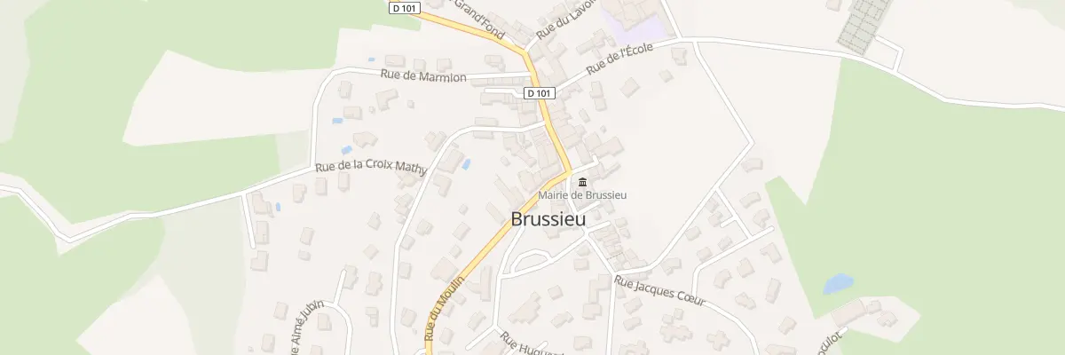 Plan du 6 Rue du Moulin à Brussieu