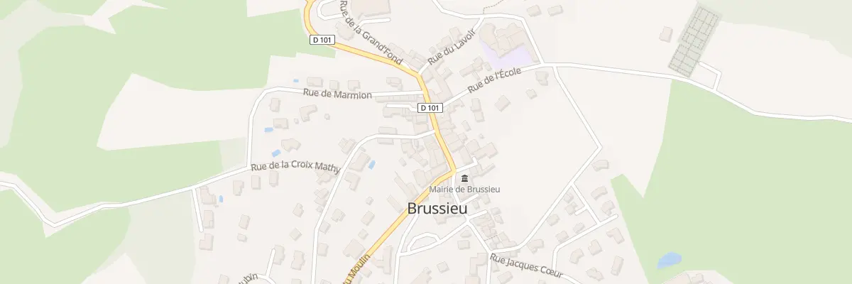 Plan du 5038 Le Bourg à Brussieu