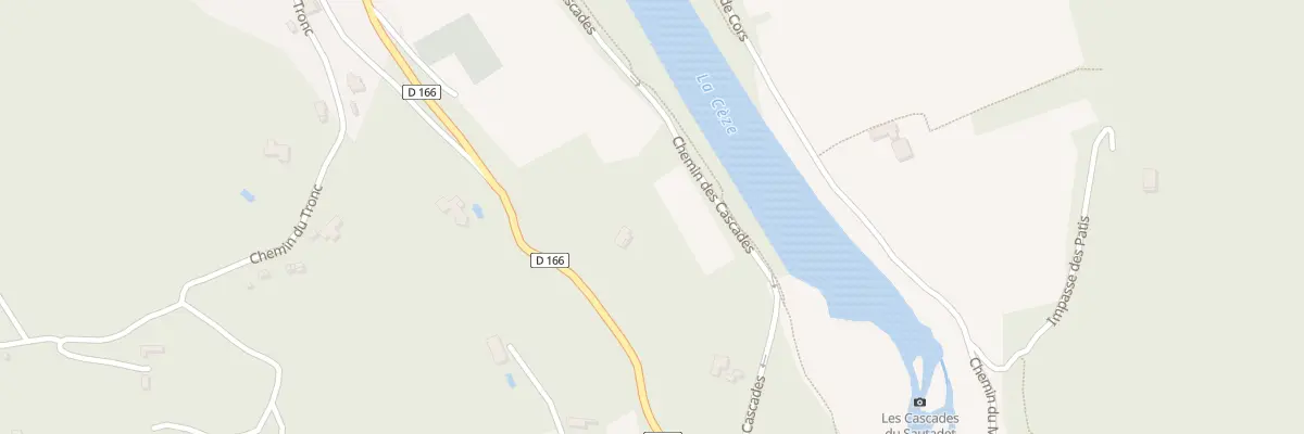 Plan du 5124 Che des Cascades à La Roque-sur-Cèze