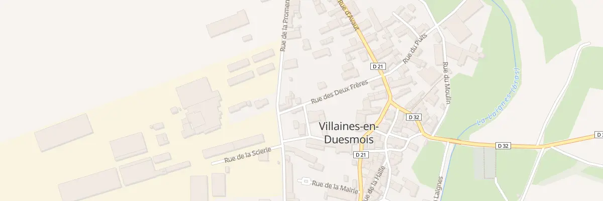 Plan du 3 Rue des Deux Freres à Villaines-en-Duesmois
