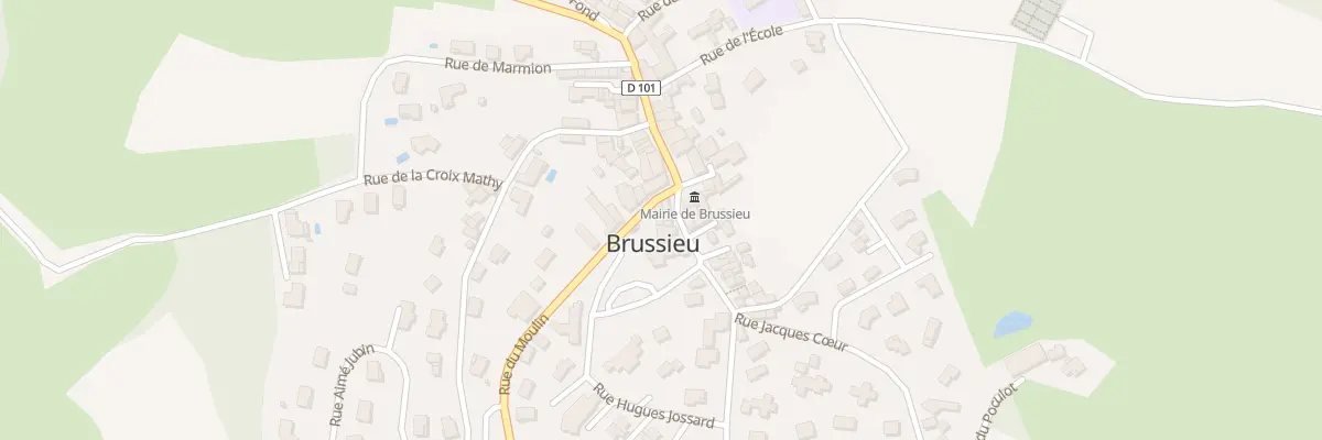 Plan du 6 Rue de L ’Eglise à Brussieu