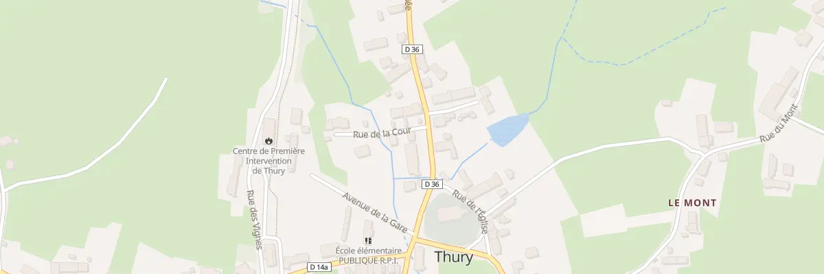 Plan du 5196 Village à Thury