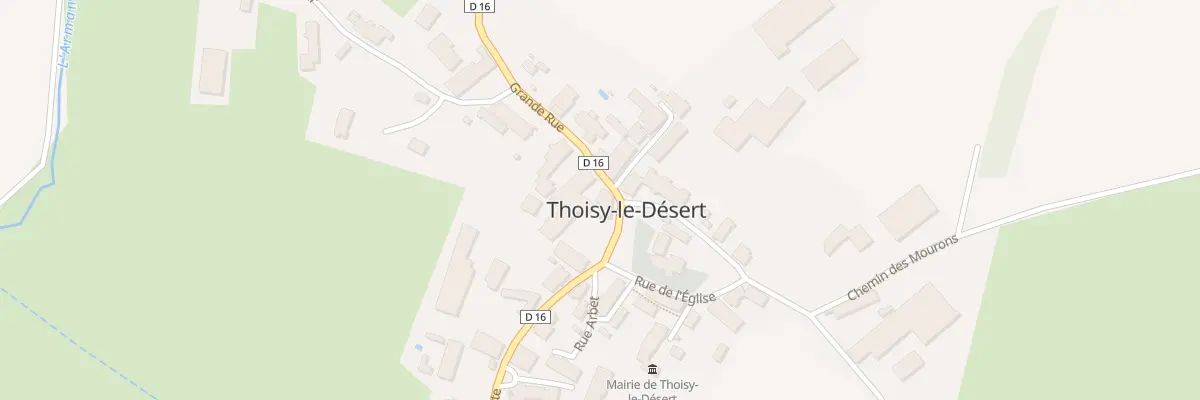 Plan du 2 Rue Bonaparte à Thoisy-le-Désert