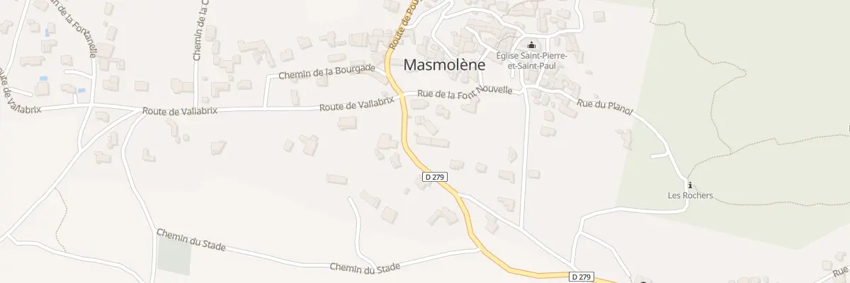 Plan du 93 Rte de Masmolene à La Capelle-et-Masmolène