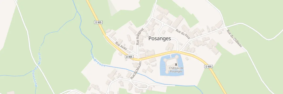 Plan du 2 Rue Robignot à Posanges