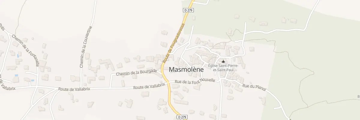 Plan du 5123 Masmolene à La Capelle-et-Masmolène