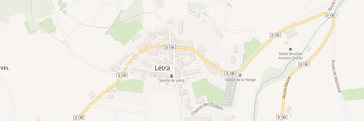 Plan du 3 Pl de la Poste à Létra
