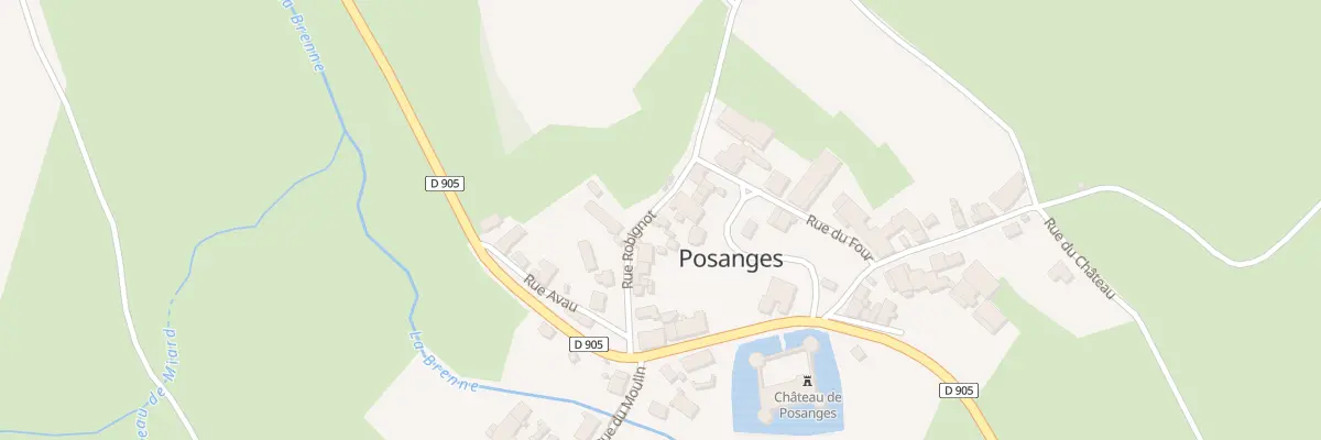 Plan du 5021 Le Village à Posanges