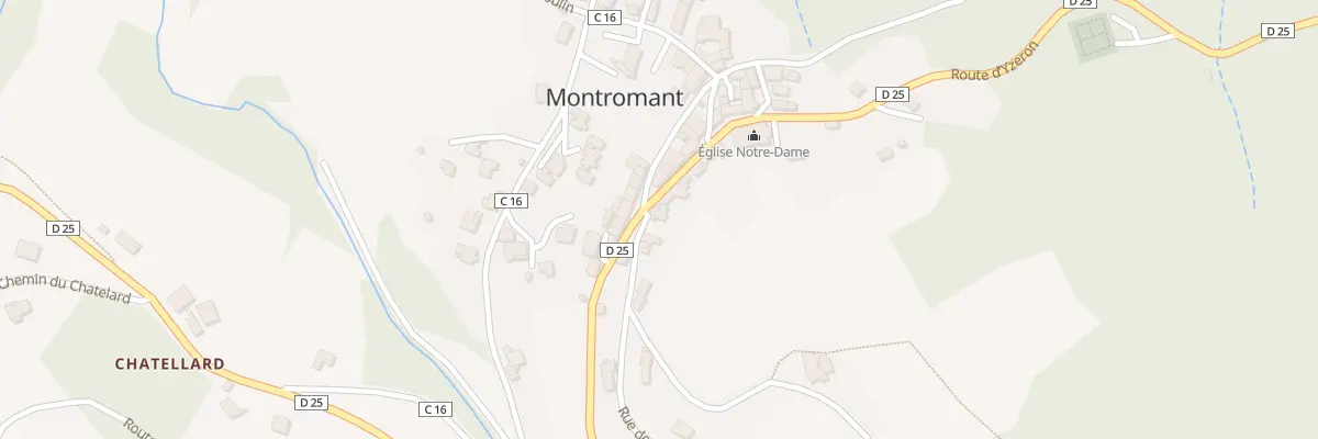 Plan du 5034 Le Bourg à Montromant
