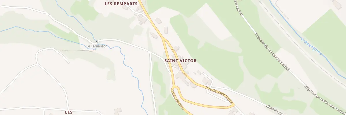 Plan du 243 Rue de Saint Victor à Ternand