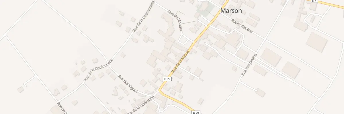 Plan du 20 Rue de la Mairie à Marson