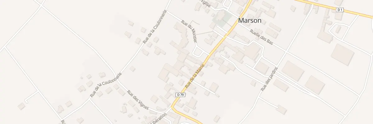 Plan du 18 Rue de la Mairie à Marson