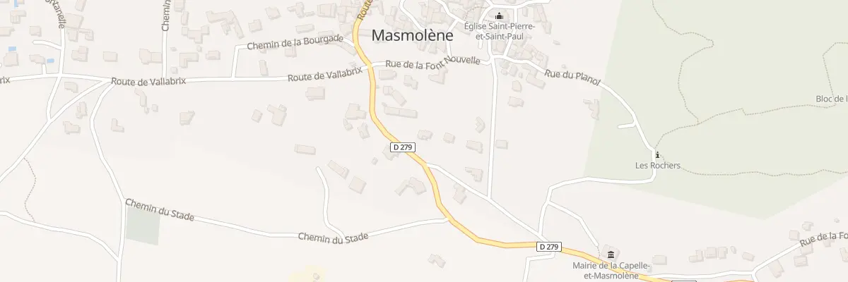 Plan du 5263 Rte de Masmolene à La Capelle-et-Masmolène