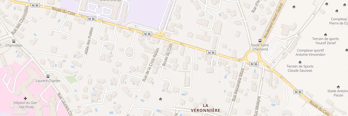 Plan du 30 Rte du Coin à Saint-Chamond