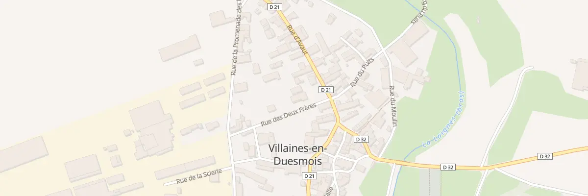 Plan du 7 Rue des Deux Freres à Villaines-en-Duesmois