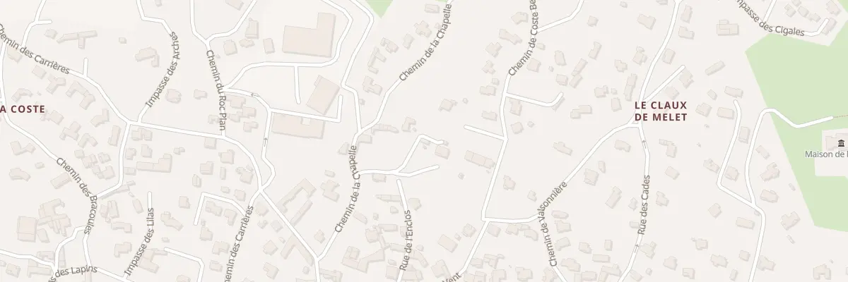 Plan du 5161 Rue de la Bergerie à Vers-Pont-du-Gard