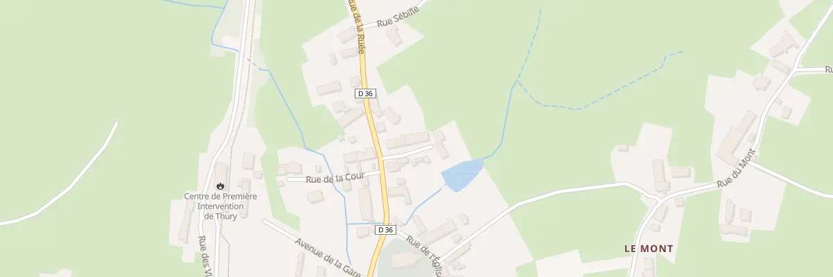 Plan du 5176 Village à Thury