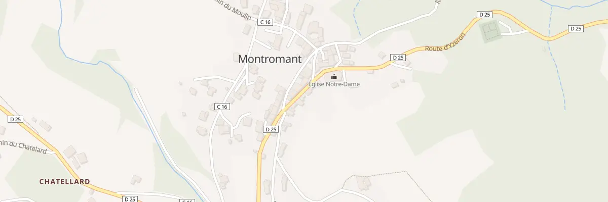 Plan du 5038 Le Bourg à Montromant