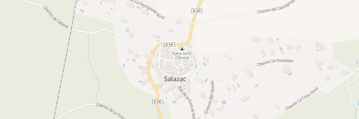 Plan du 8 Pl Saint-Clément à Salazac